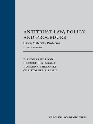 cover image of Antitrust Law, Policy and Procedure